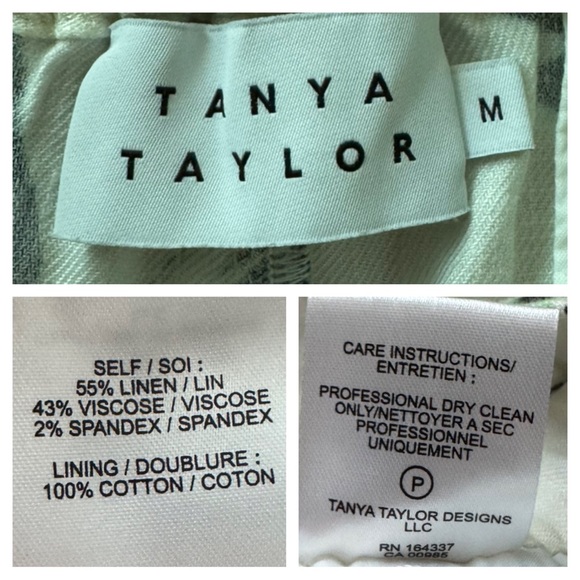 Tanya Taylor Linen Blend Belted Floral Shorts - Picture 6 of 9